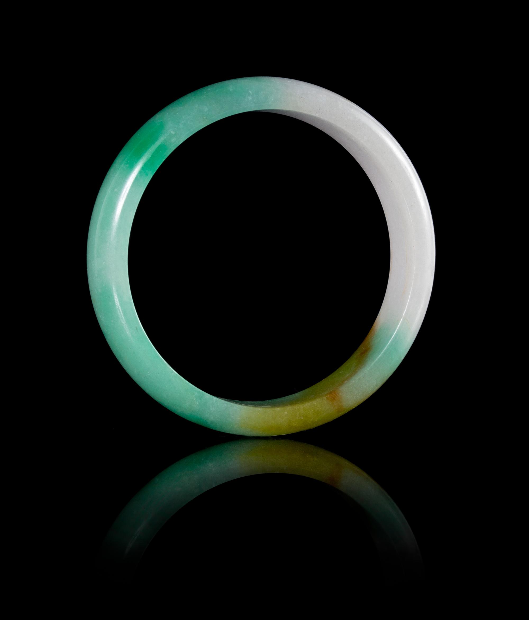 A Jadeite Bangle Diameter 3 1/8 inches.
