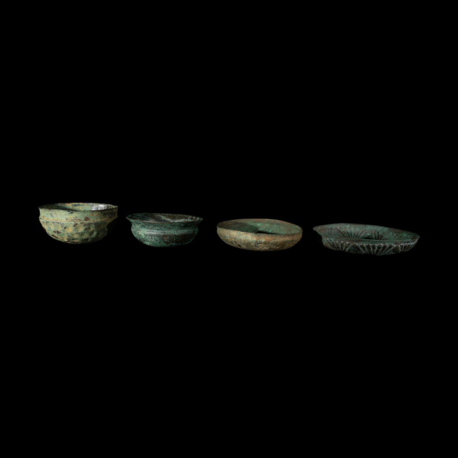 Four Greek or Achaemenid Bronze Bowls