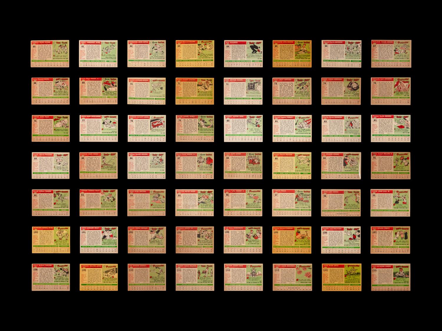 A Near Set of 1955 Topps Baseball Cards (198/206)