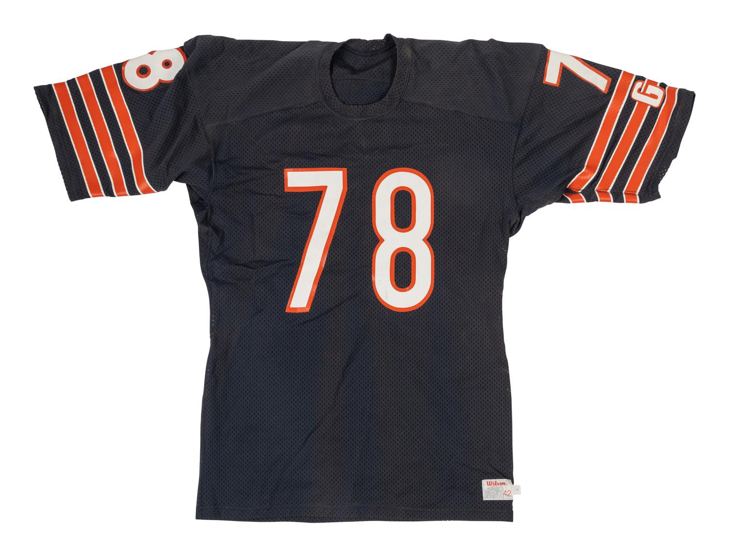 A Group of Two Vintage Chicago Bears Wilson Football Jerseys from The Collection of Sports Super Agent Steve Zucker,