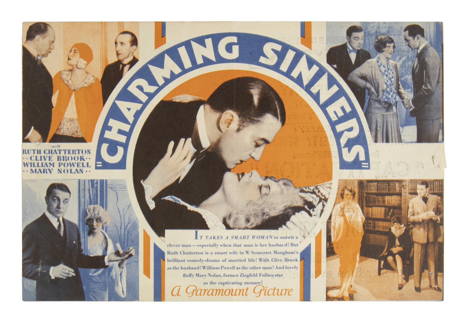 [Maugham, W. Somerset (1874-1965)]. A large archive of materials related to Maugham's film and theatrical career including playbills, broadsides, movie stills, a typescript, and programs.