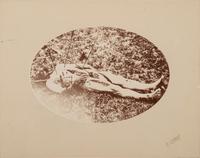 [7TH US CAVALRY]. BARRY, David F. (1854-1934), printer. Postmortem photograph of Sergeant Frederick Wyllyams, killed by the Sioux in June 1867.