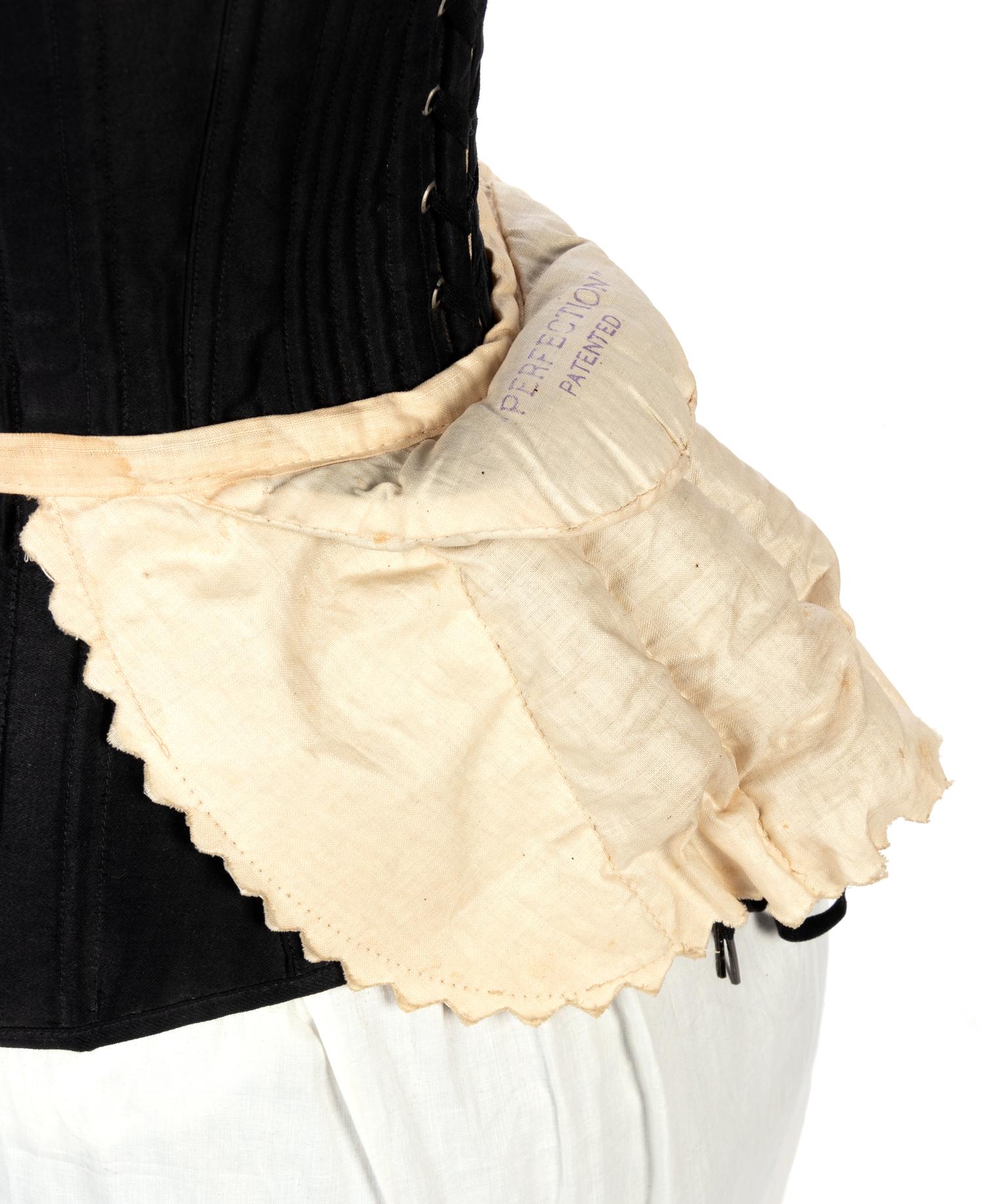Collection of Seven Bustles and One Skirt Supporter, 1870-80s