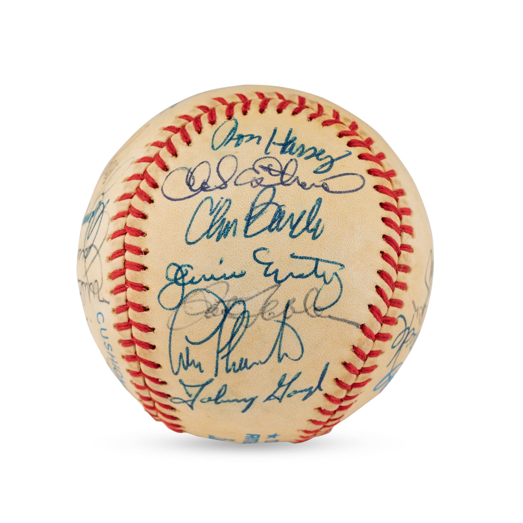 A 1938 Cleveland Indians Team Signed Autograph Baseball