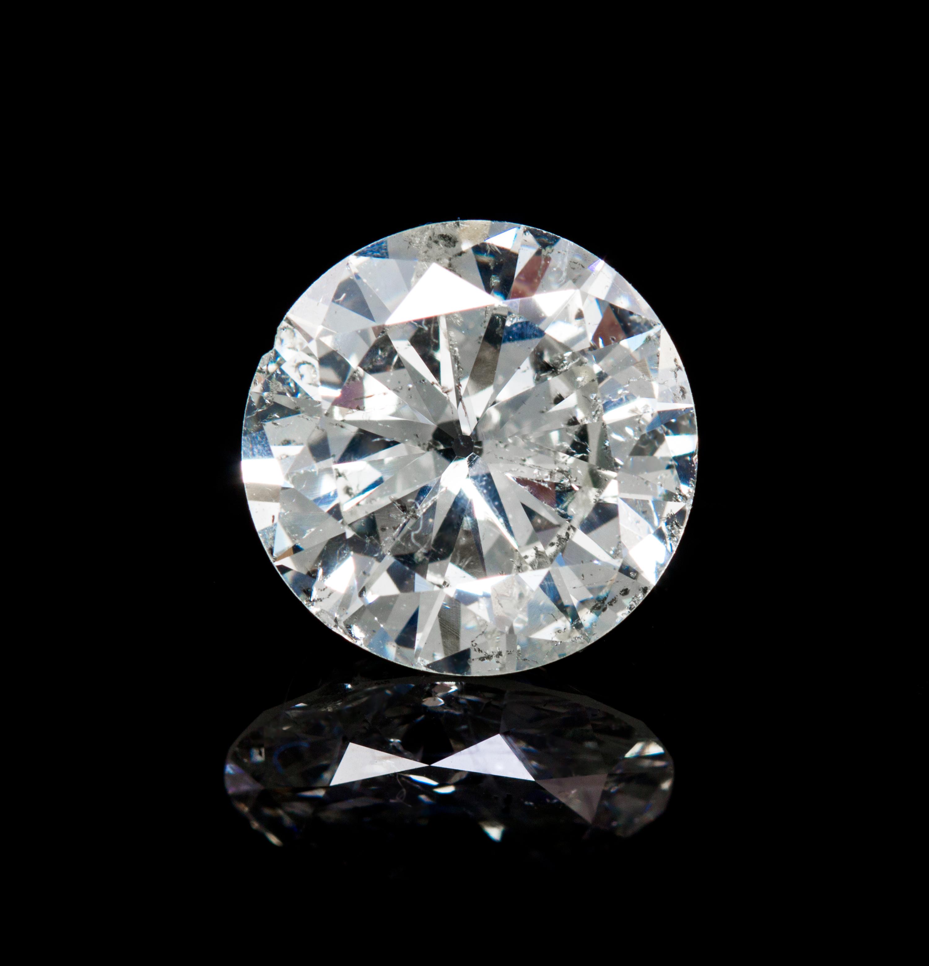 A 4.52 Carat Transitional Brilliant Cut Diamond, 6.30 dwts.