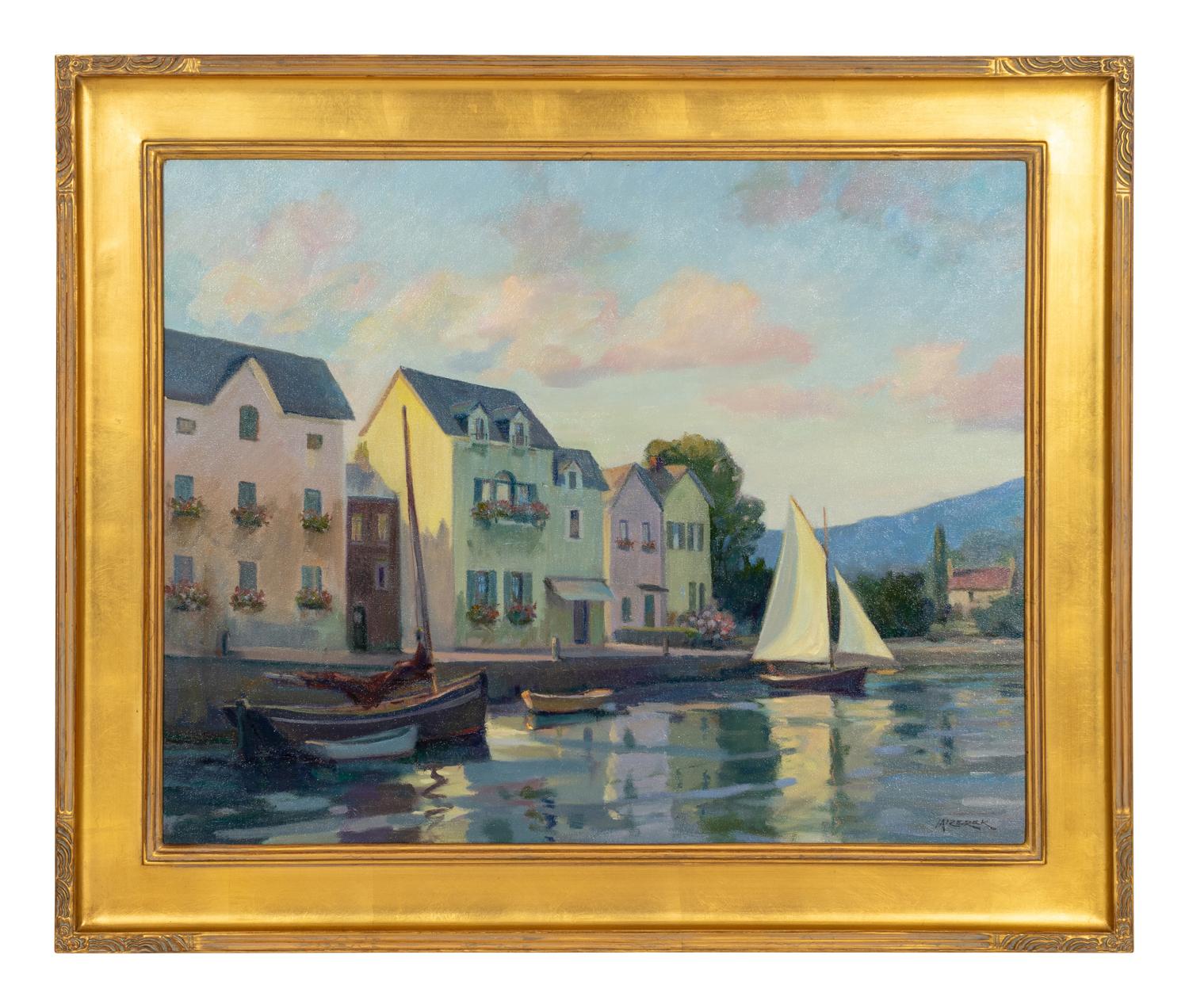 Sailboats in Harbor