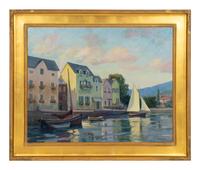 Sailboats in Harbor