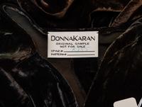 Donna Karan, Velvet Bias-Cut Wrap Dress, Original Sample
