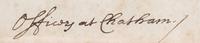 PEPYS, SAMUEL. ALS ("Pepys"), 1pg, Catham, February 13, 1668. Countersigned by Middleton and Mennes.