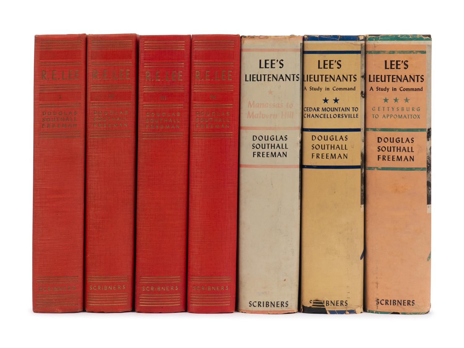 FREEMAN, Douglas Southall (1886-1953). R.E. Lee: A Biography . New York and London: Charles Scribner's Sons, 1934-1935.