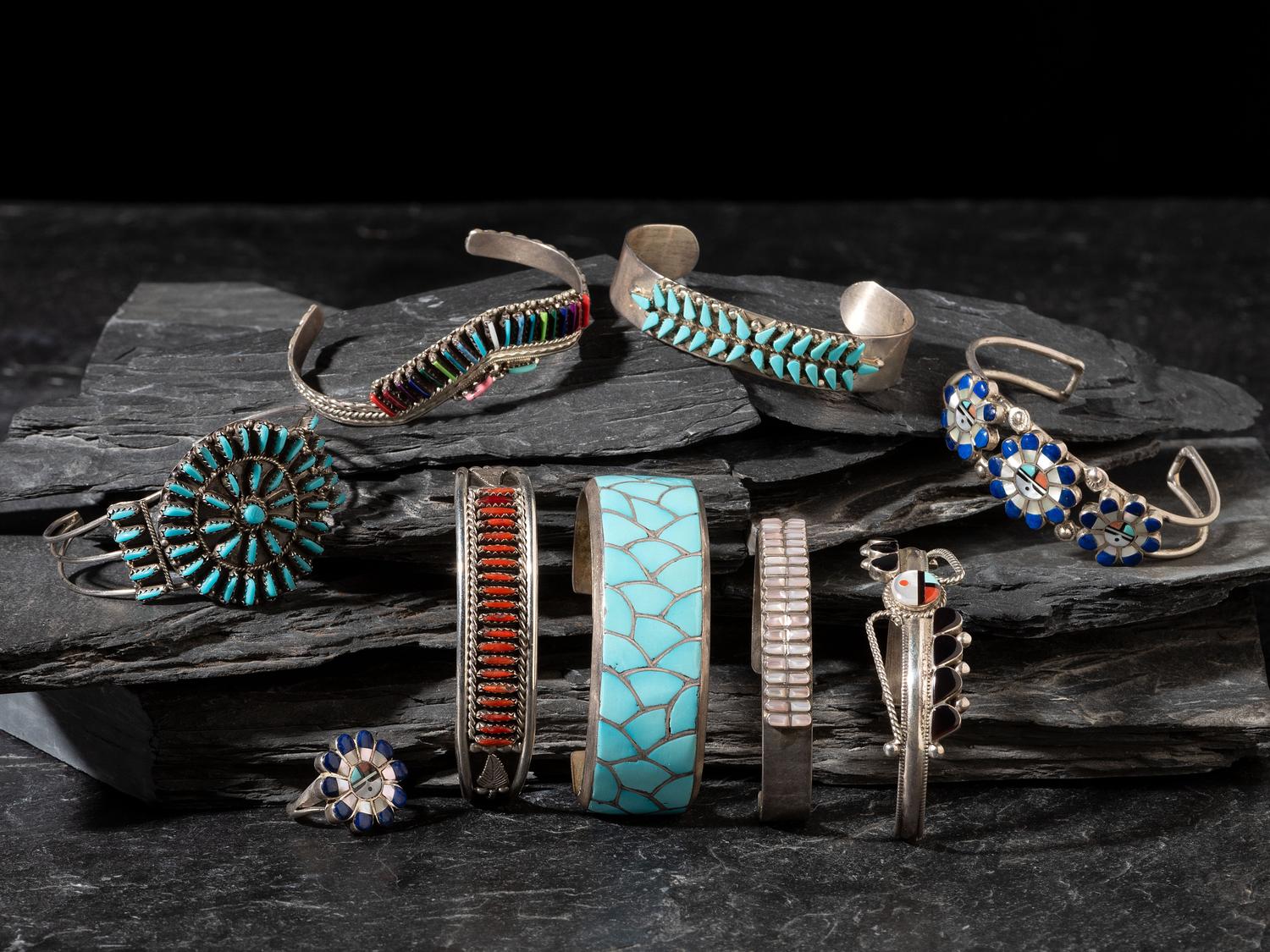 Navajo and Zuni Cuff Bracelets