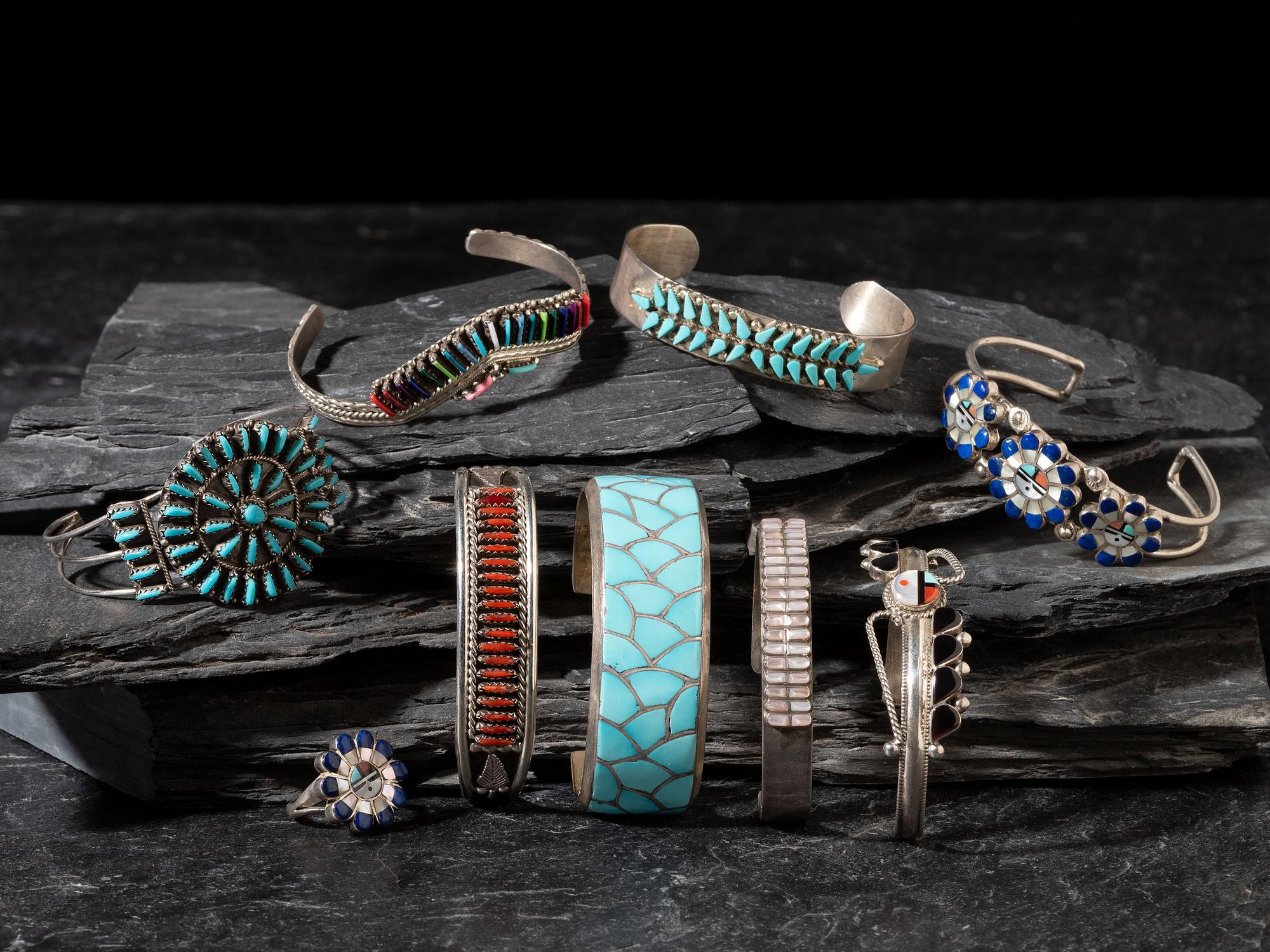 Navajo and Zuni Cuff Bracelets