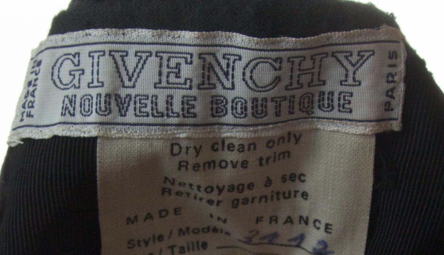 A Givenchy Black Silk Backless Dress,
