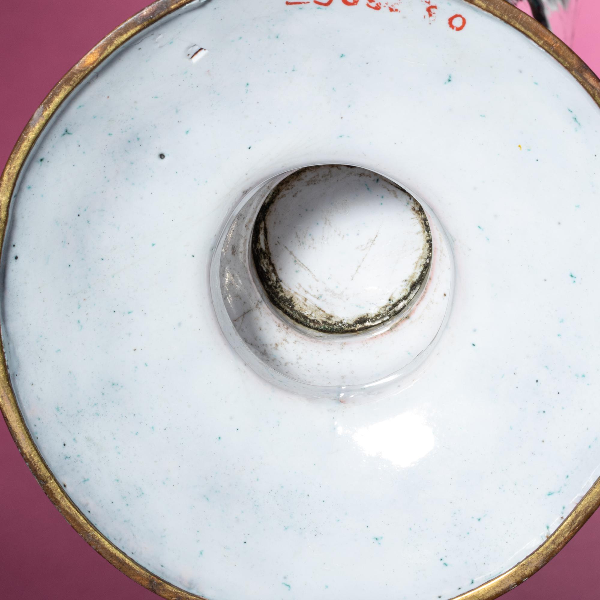 A Canton Enamel Ewer and Basin
