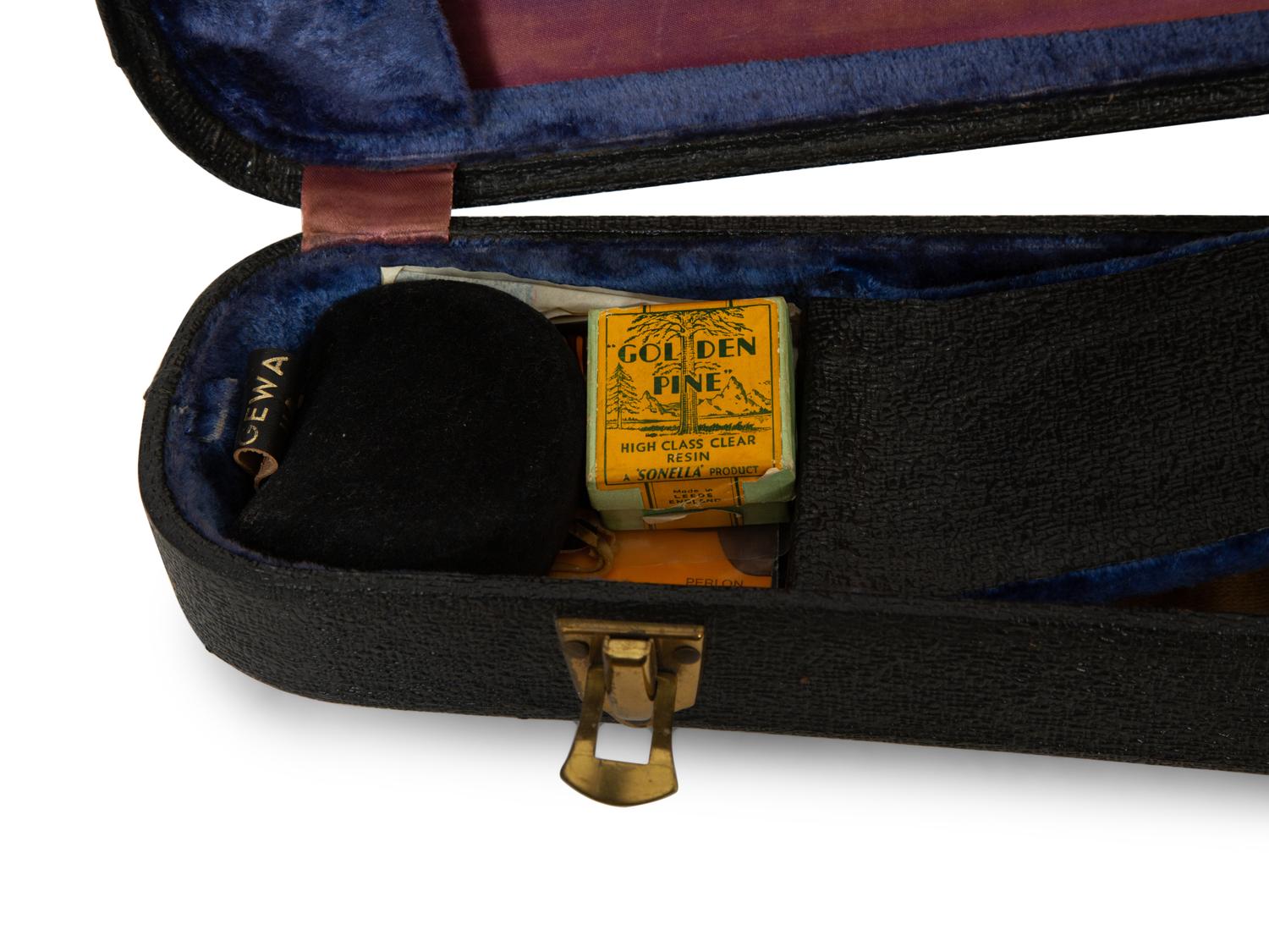 Two Cased Violins with Bows