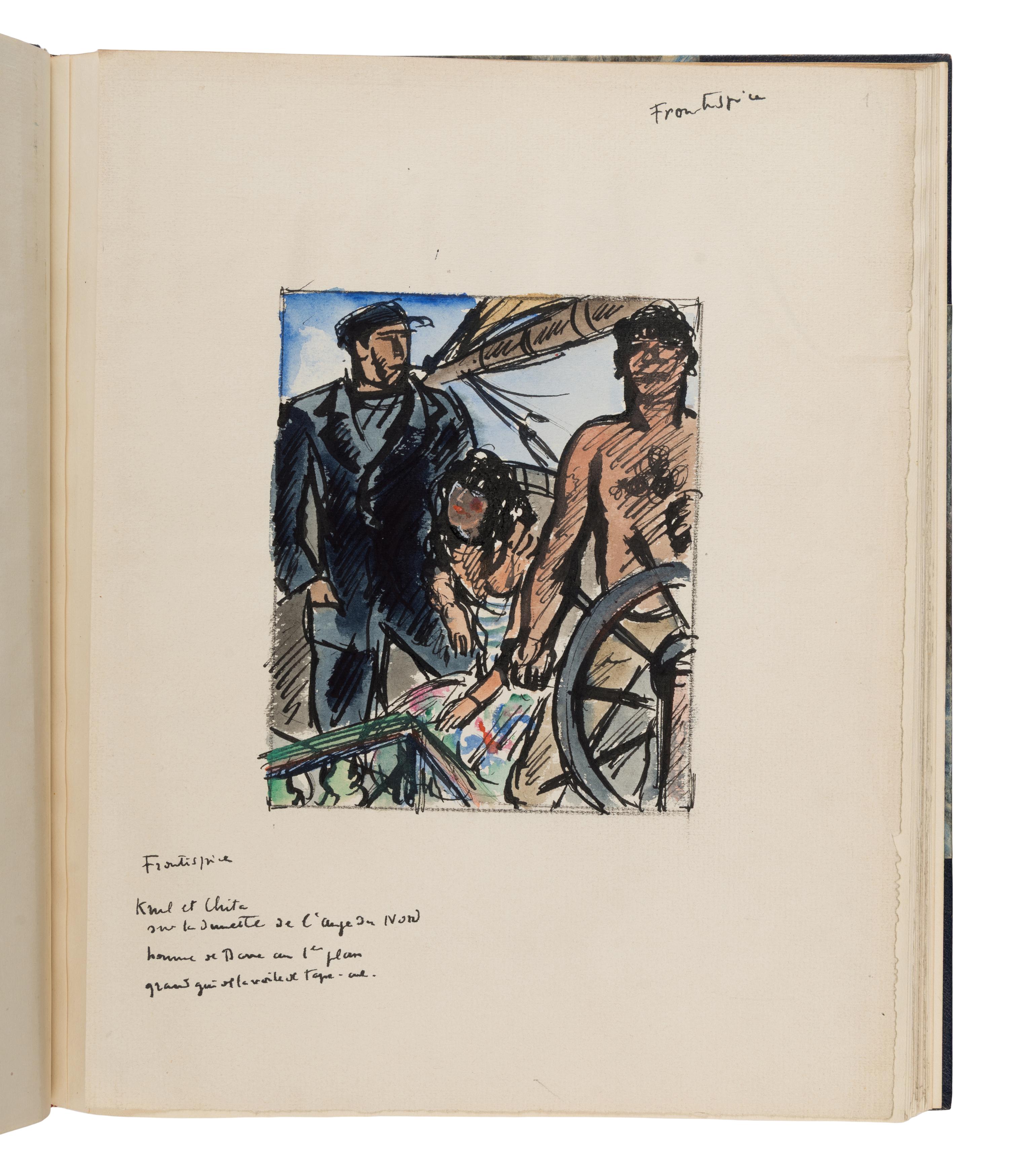 [Artist Book]. Dignimont, Andre (1891-1865), artist. -- Mac Orlan, Pierre (1882-1970). Le Chant de l'equipage . Paris: Les Arts et Le Livre, 1926.