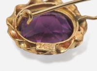 A Collection of 14K Yellow Gold and Amethyst Jewelry