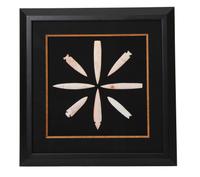 Four Framed Groups of Arrowheads Height 17 1/4 x width 17 1/4 inches (each)