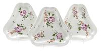 A Set of Three Vienna Porcelain Trays Width 11 1/2 inches. — MID-18TH CENTURY