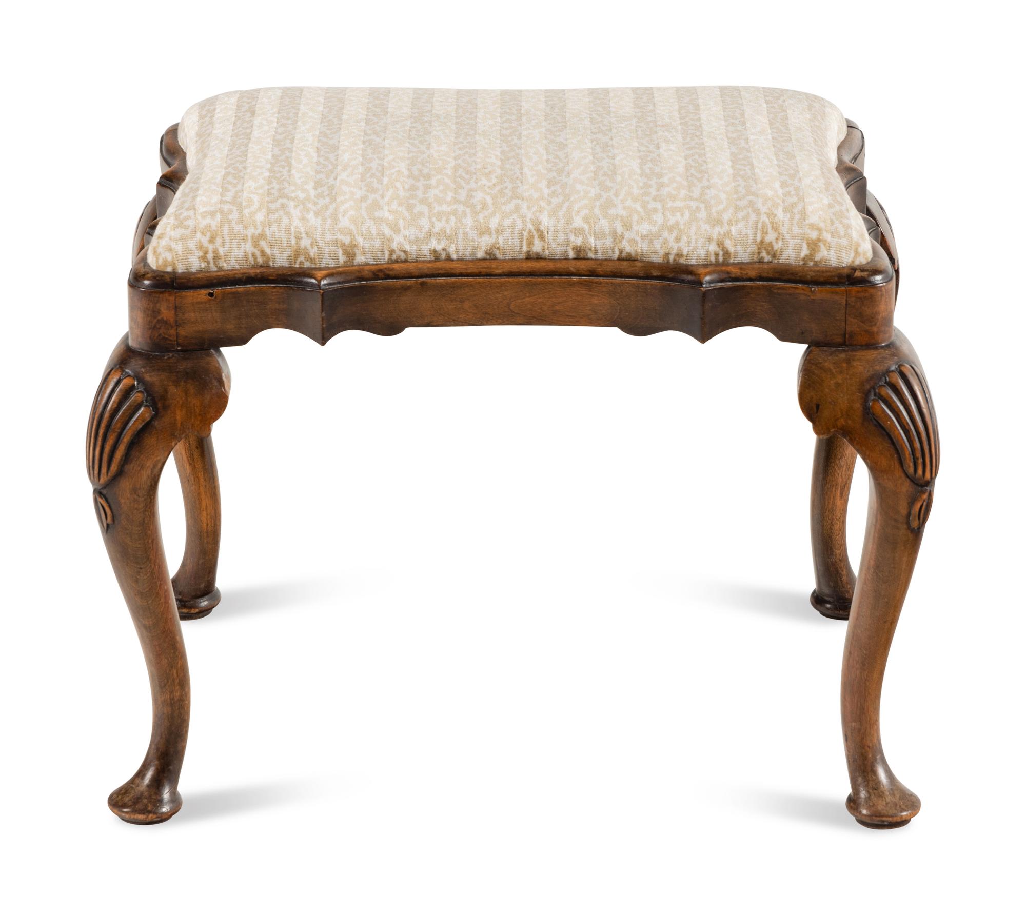 A Georgian Mahogany Footstool