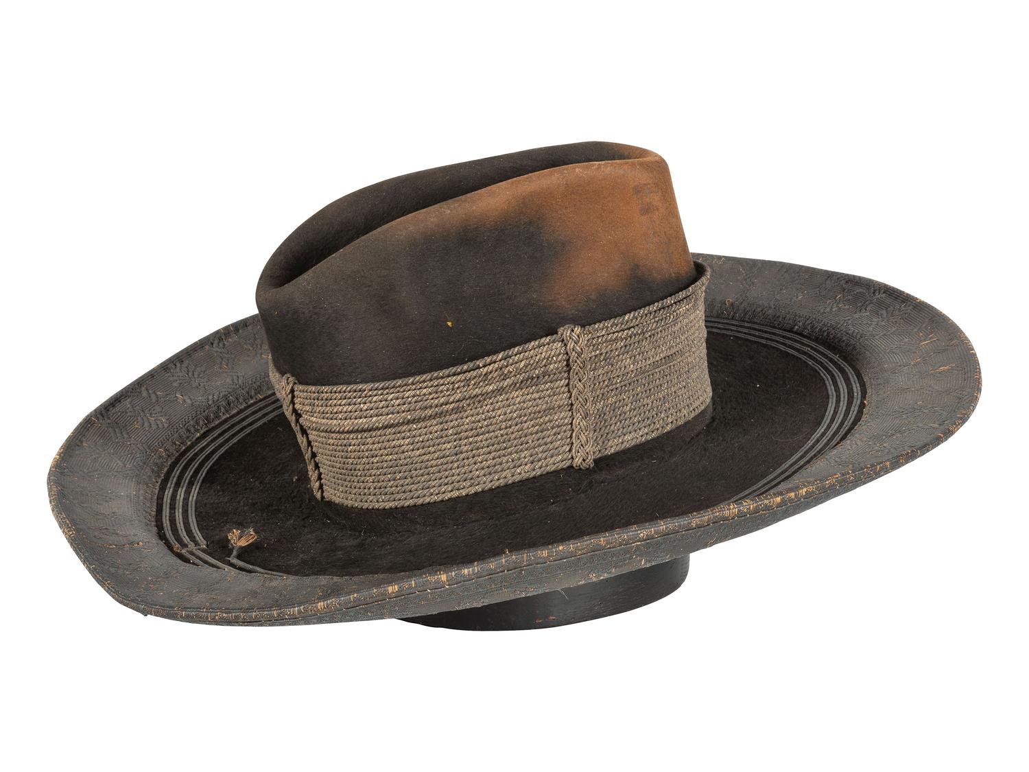 [MAXIMILIAN I OF MEXICO]. Mexican hat worn by captain in Maximilian's army.