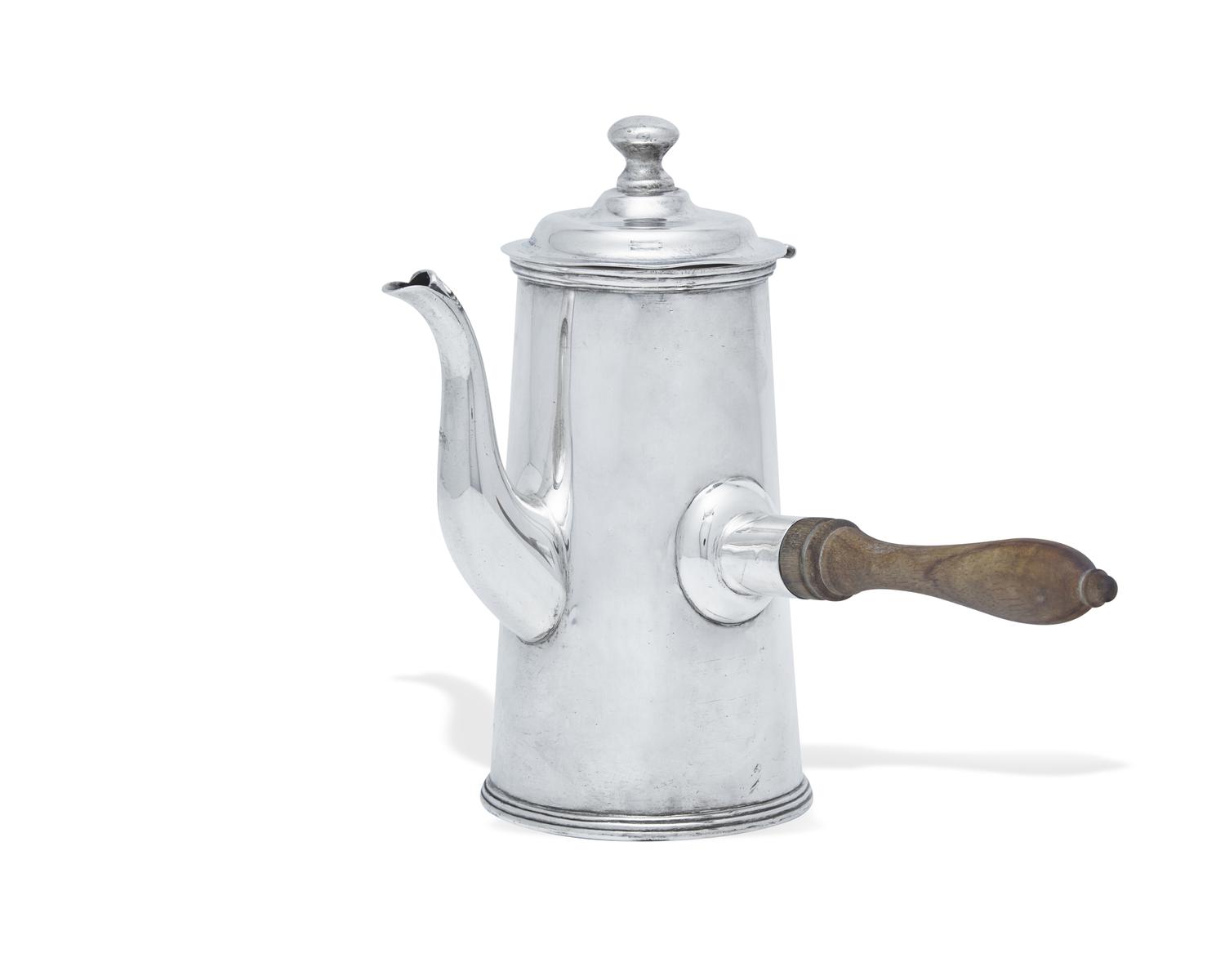 A Mexican Sterling Silver Chocolate Pot