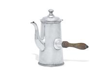 A Mexican Sterling Silver Chocolate Pot