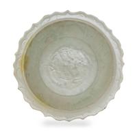 A Lonquan Celadon Glazed Porcelain Dish Diameter 10 inches.