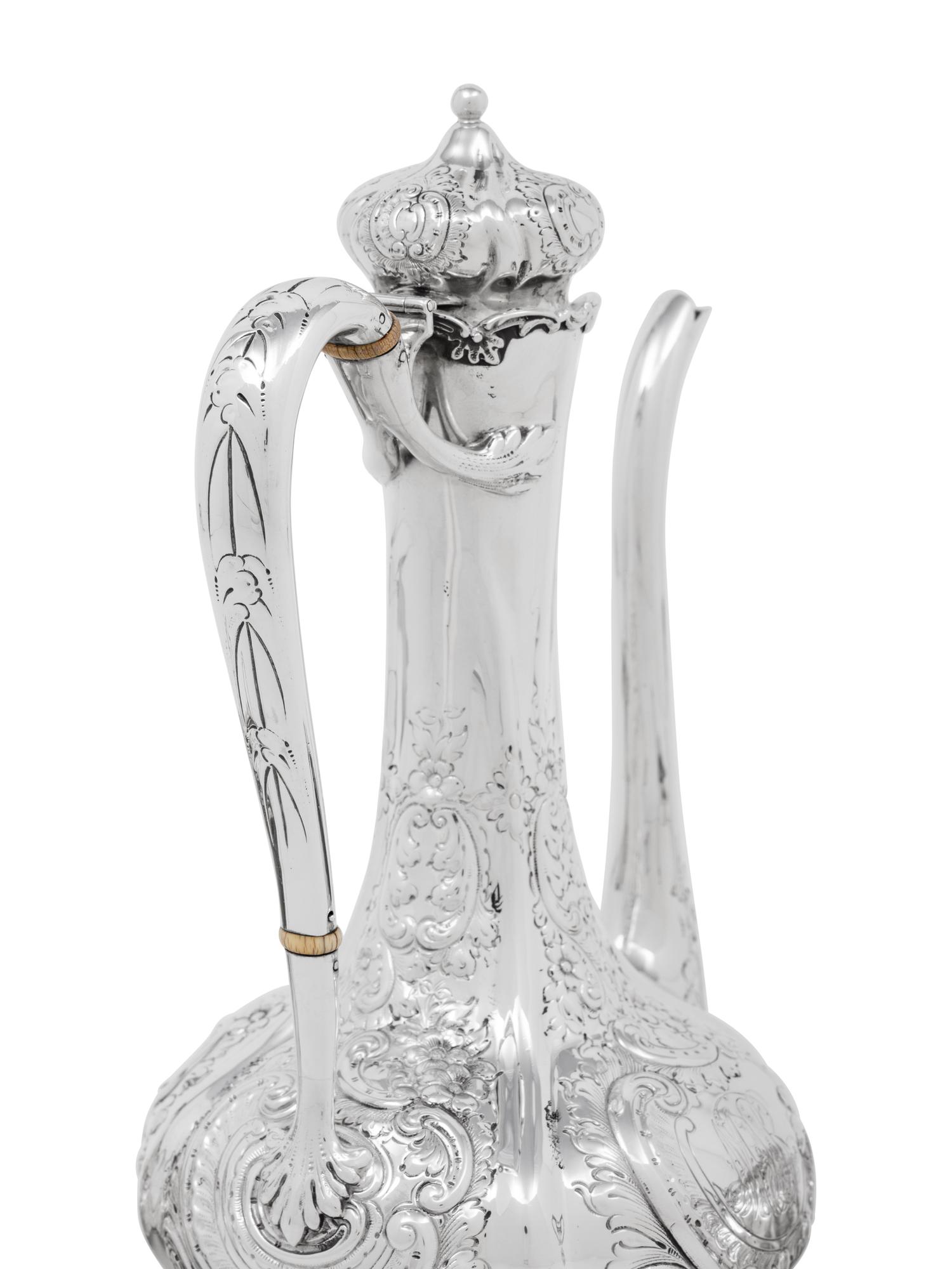 An American Silver Three-Piece Coffee Service