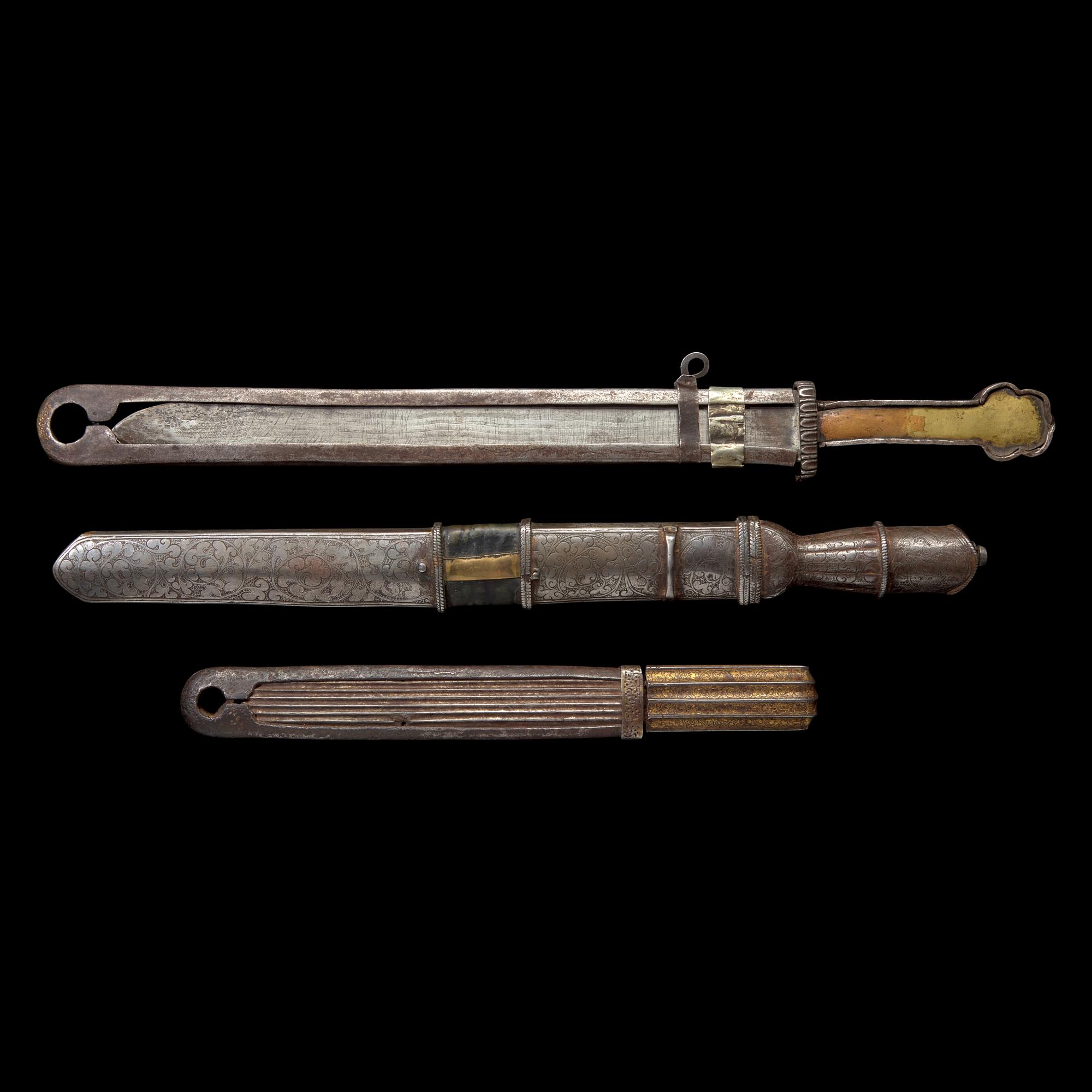 Three Tibetan Short Blades 藏刀一組三把