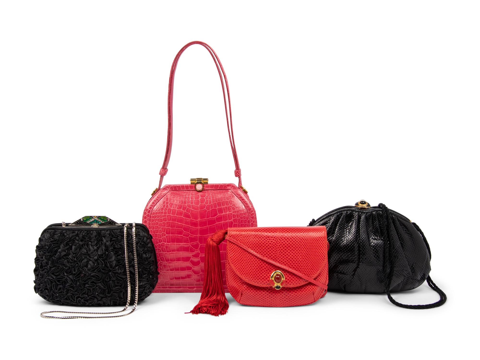 Four Judith Leiber Bags, 1980-90s