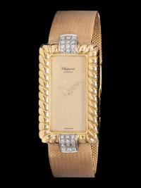 CHOPARD, 18K YELLOW GOLD AND DIAMOND WATCH
