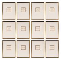 Twelve Framed Groups of Grand Tour Plaster Intaglios