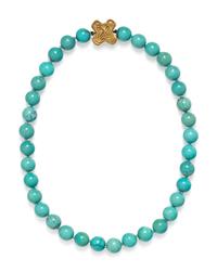 CHRISTOPHER WALLING, TURQUOISE BEAD NECKLACE