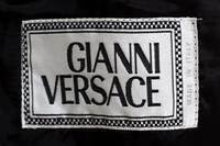 A Gianni Versace Black Leather Men's Jacket, No size.