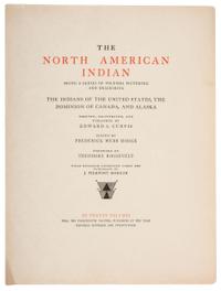 CURTIS, Edward S (1868-1952), photographer. The North American Indian. Being a Series of Volumes Picturing and Describing the Indians of the United States and Alaska . Norwood, MA: The Plimpton Press, 1924. Volume XIV.