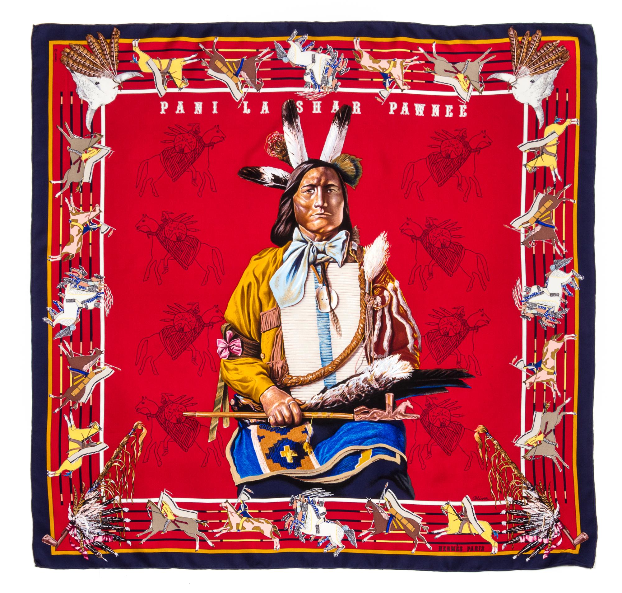 An Hermes 90cm Silk Scarf, 36"x36".