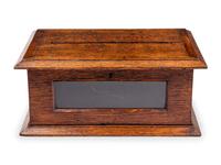A Victorian Oak Letter Box