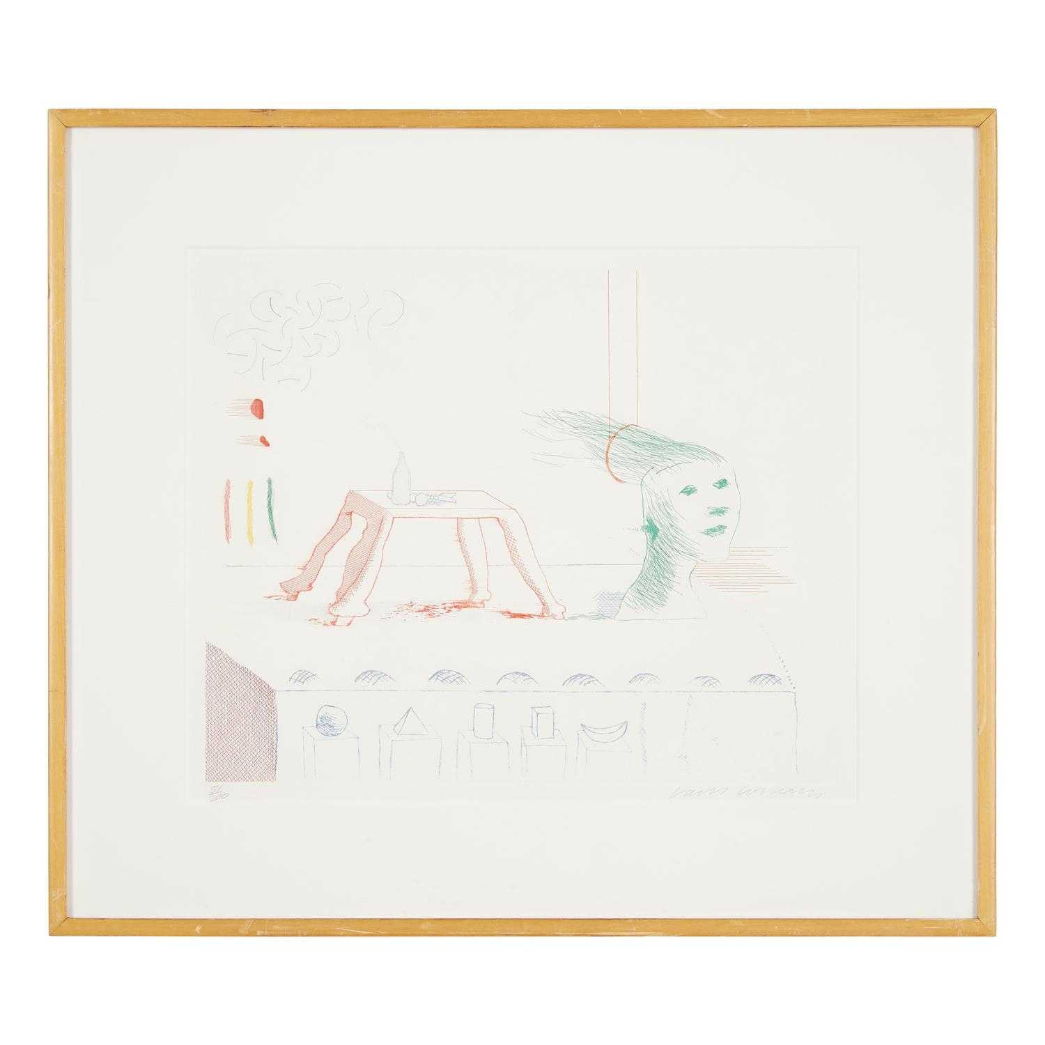 David Hockney (British, b. 1937) — A Moving Still Life (from The Blue Guitar, 1976-77)