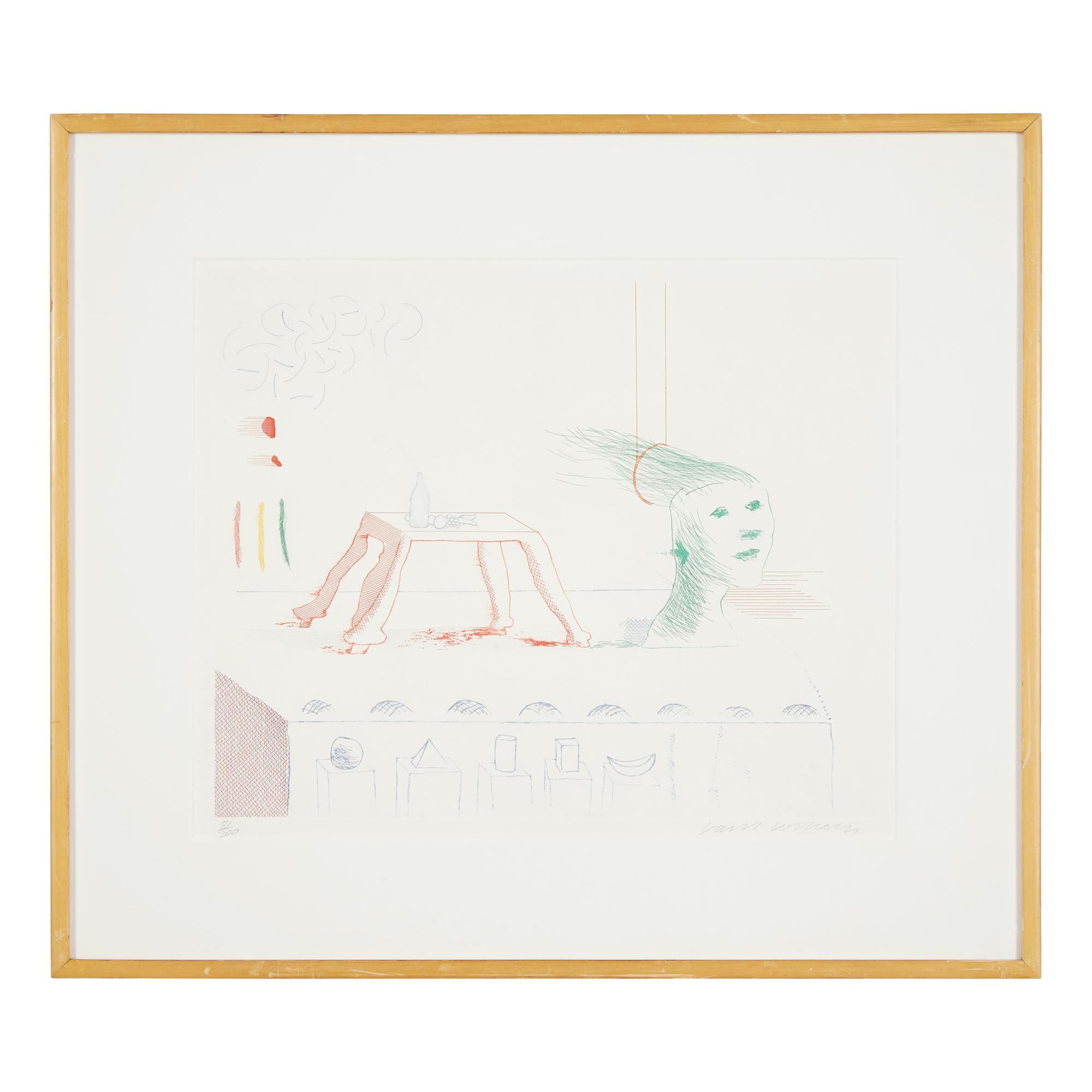 David Hockney (British, b. 1937) — A Moving Still Life (from The Blue Guitar, 1976-77)