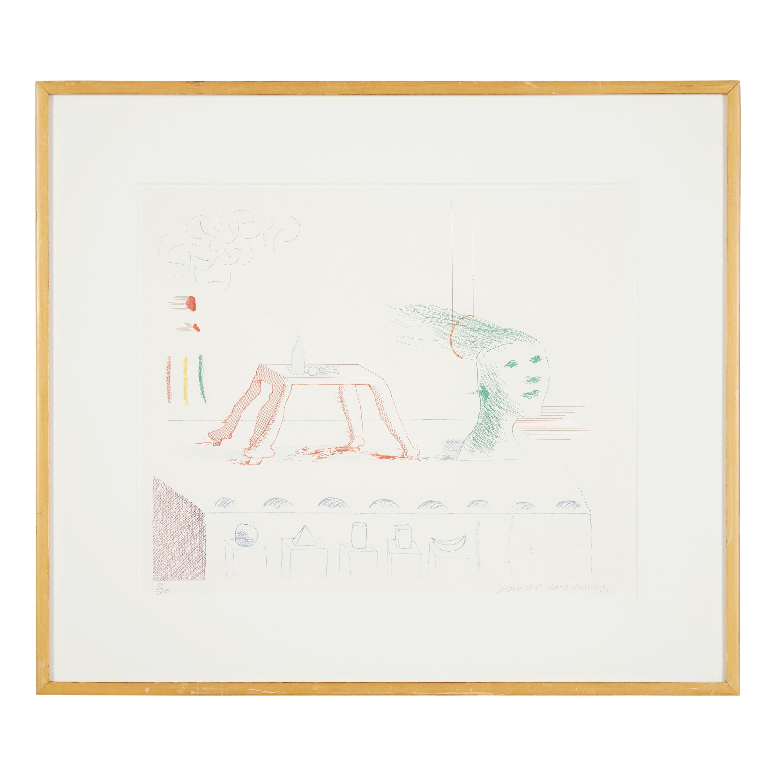 David Hockney (British, b. 1937) — A Moving Still Life (from The Blue Guitar, 1976-77)