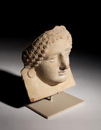 A Greek Terra Cotta Female Protome