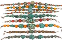 A Group of Thirteen Beaded Necklaces
