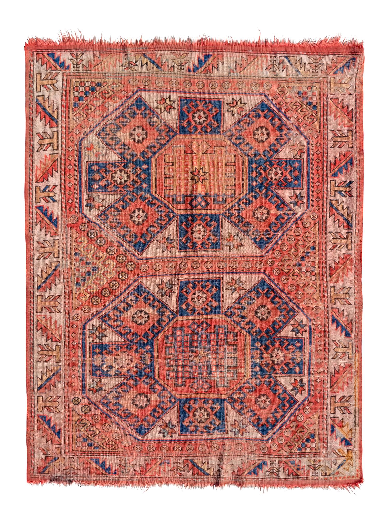 Two Caucasian Wool Rugs — 20TH CENTURY