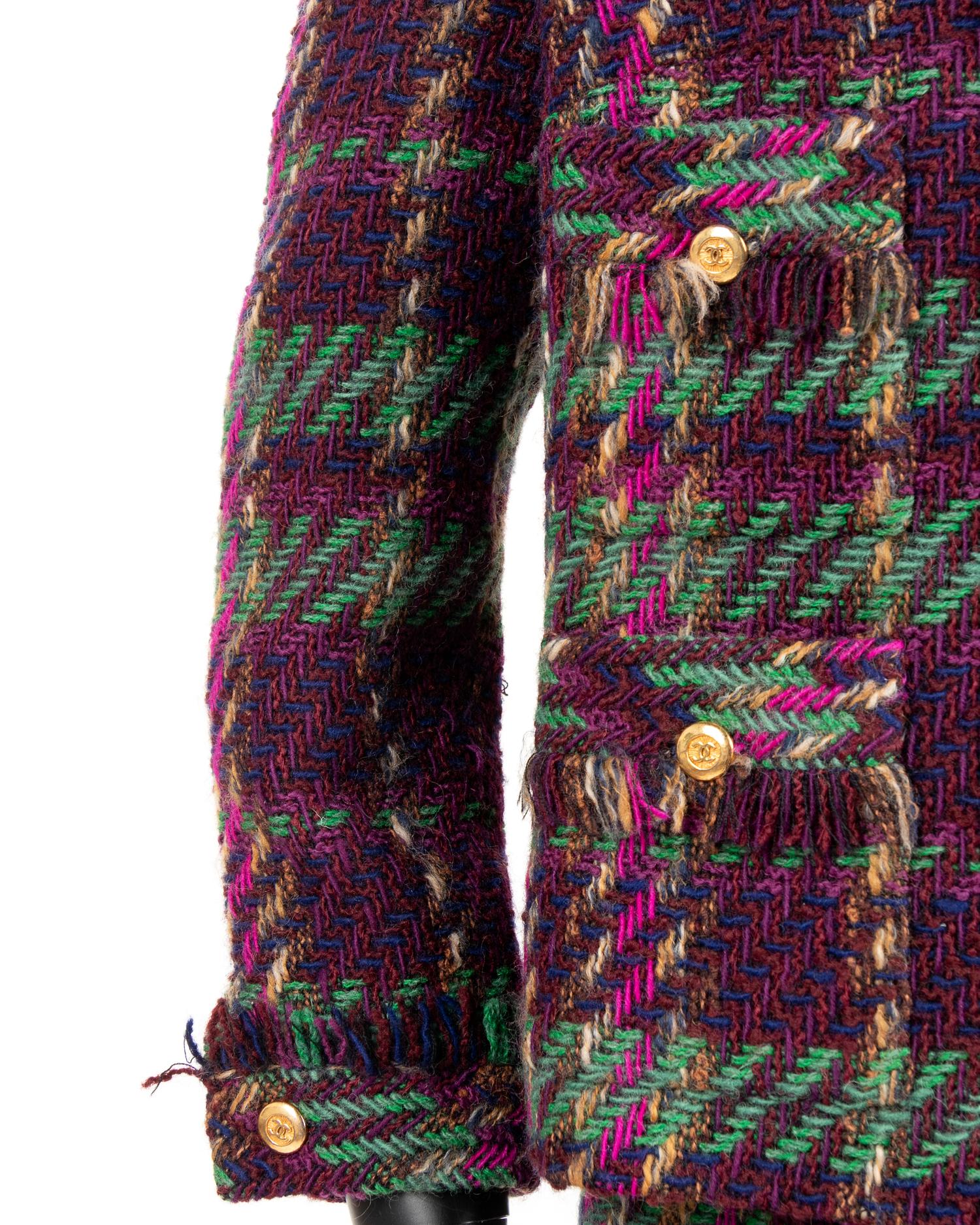 Chanel Plaid Skirt Suit, 1980s