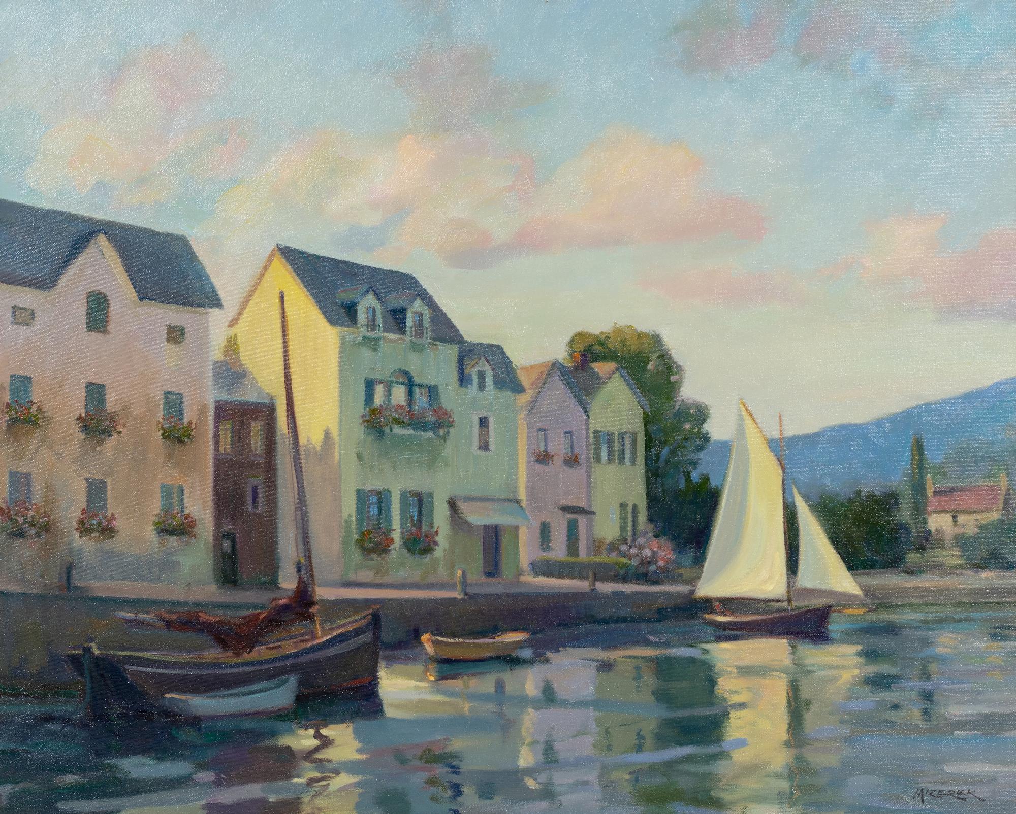 Sailboats in Harbor