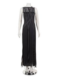 Chanel Silk Chiffon and Ribbon Evening Dress, Fall 2002