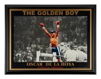 An Oscar de la Hoya Signed Autograph Display (de la Hoya Foundation Letter)