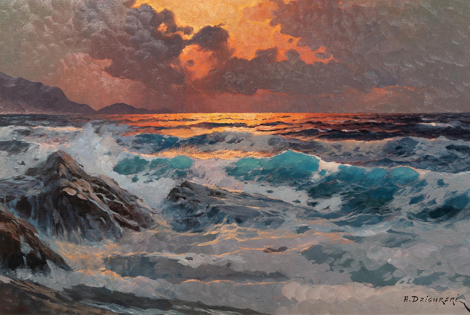 Alexander Dzigurski, (American, 1911- 1995), February Storm