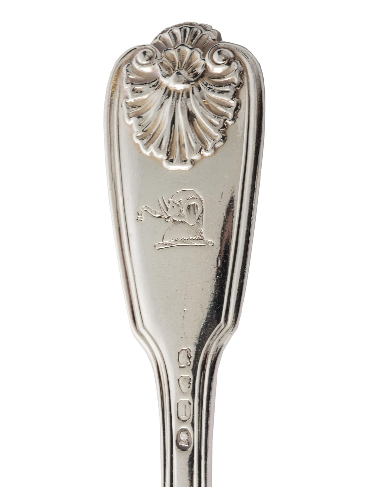 A Georgian and Victorian Silver Flatware Service